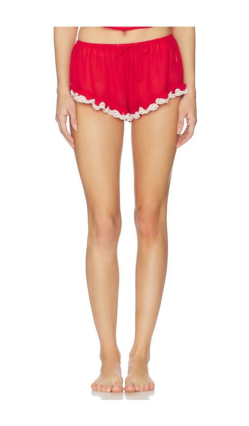 For Love & Lemons Fiona Lace Short in Red,White by FOR LOVE&LEMONS For Love & Lemons Fiona Lace Short in Red,White by FOR LOVE&LEMONS