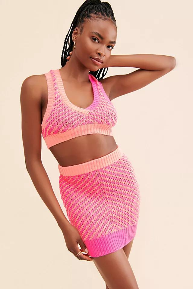 For Love & Lemons Jacinda Knit Mini Skirt by FOR LOVE&LEMONS