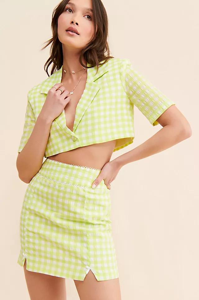 For Love & Lemons Maureen Gingham Mini Skirt by FOR LOVE&LEMONS