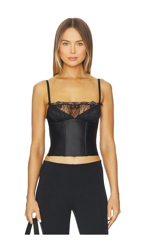 For Love & Lemons Papillon Bustier in Black by FOR LOVE&LEMONS