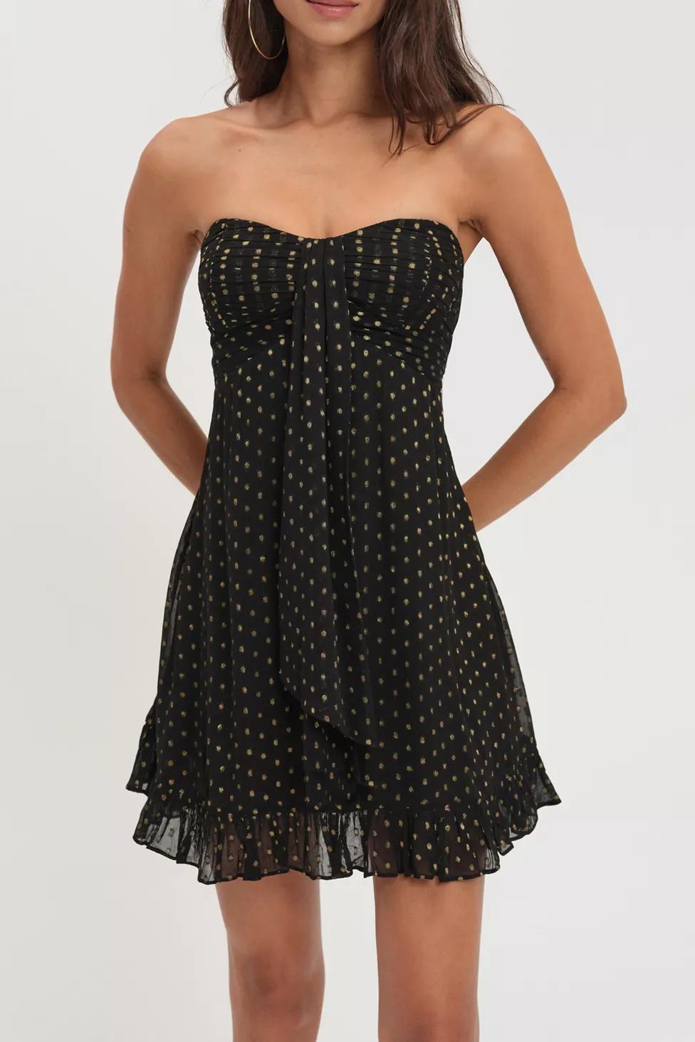 For Love & Lemons Teagan Polka Dot Strapless Mini Dress by FOR LOVE&LEMONS