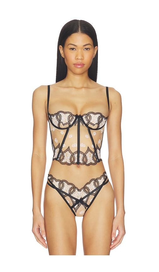 For Love & Lemons Truest Love Bustier in Black by FOR LOVE&LEMONS