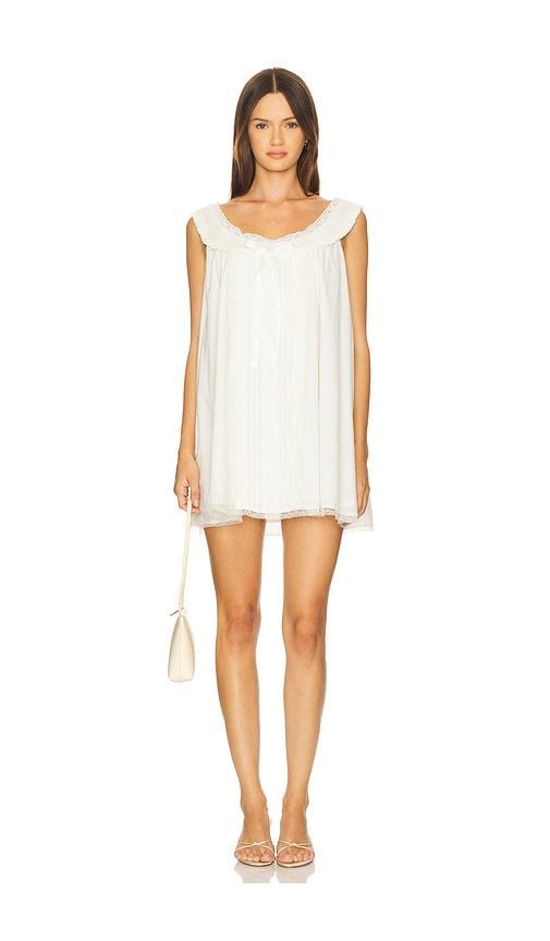 For Love & Lemons Venetia Slip Dress in Cream by FOR LOVE&LEMONS