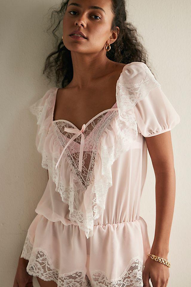 For Love & Lemons Grace Romper by FOR LOVE&LEMONS | FREE PEOPLE