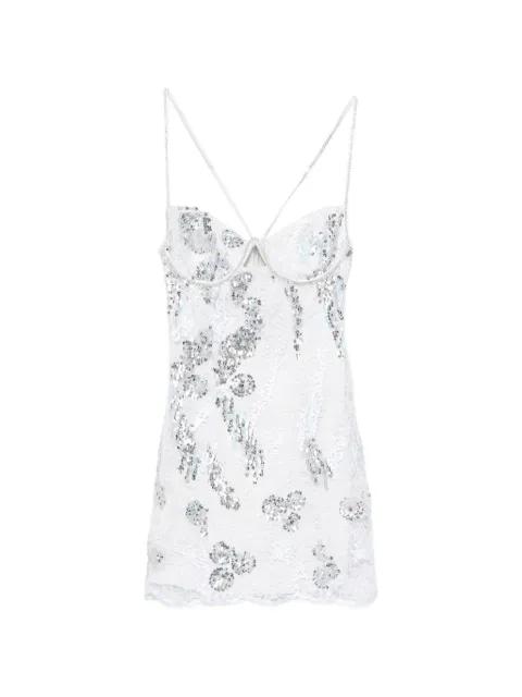 sequin-embellished lace mini dress by FOR LOVE&LEMONS
