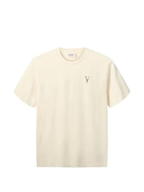 Posy floral-embroidered T-shirt by FORET