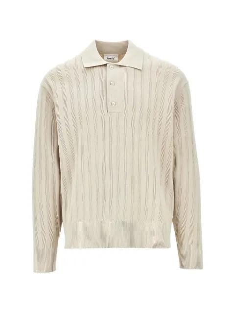 striped-pattern polo shirt by FORET