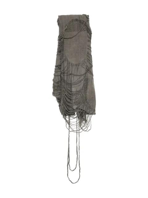 Fiamma distressed scarf by FORME D'EXPRESSION