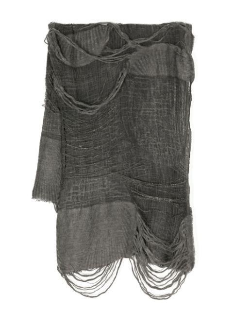 Fiamma distressed scarf by FORME D'EXPRESSION