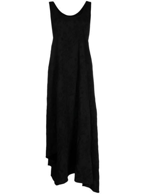 asymmetric scoop-neck midi dress by FORME D'EXPRESSION