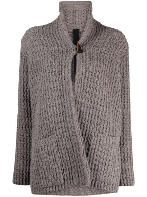 chunky-knit virgin wool cardigan by FORME D'EXPRESSION
