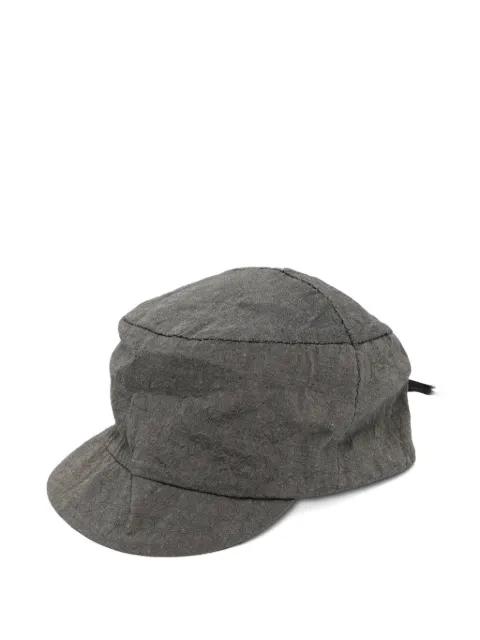 crinkled-finish panelled cap by FORME D'EXPRESSION