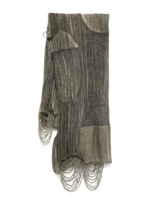 distressed effect scarve by FORME D'EXPRESSION