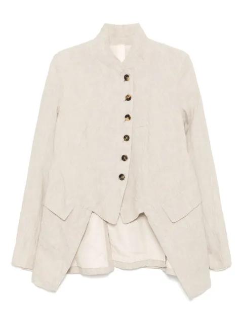 distressed off-centre blazer by FORME D'EXPRESSION