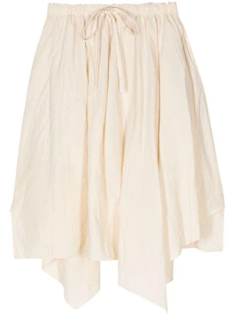drawstring-waist pleated skirt by FORME D'EXPRESSION