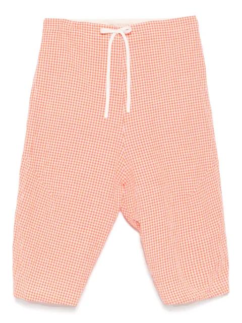 gingham check pattern pants by FORME D'EXPRESSION