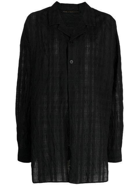 semi-sheer long-sleeve shirt by FORME D'EXPRESSION