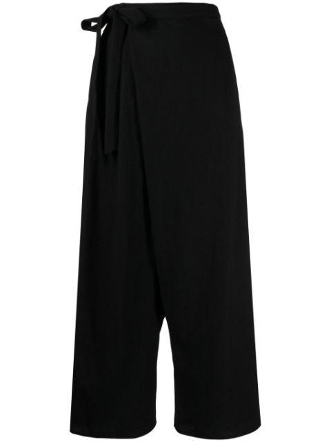 wraparound drop-crotch trousers by FORME D'EXPRESSION