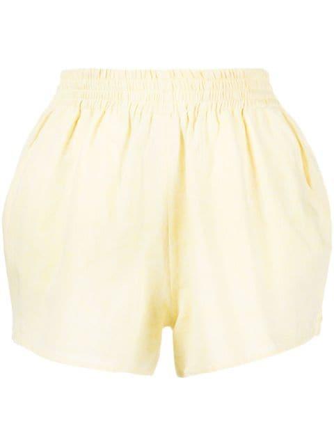 elasticated-waistband cotton-linen blend shorts by FORTE DEI MARMI COUTURE