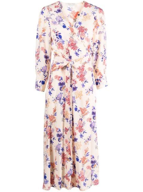 Belle De Jour floral-print wrap dress by FORTE_FORTE