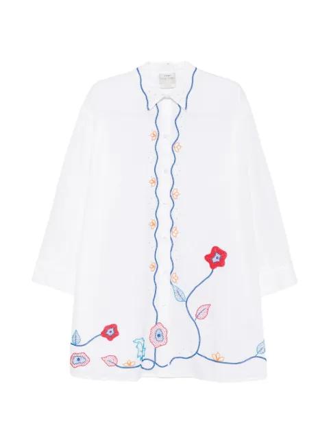 Broderie En Rêve mini shirt dress by FORTE_FORTE