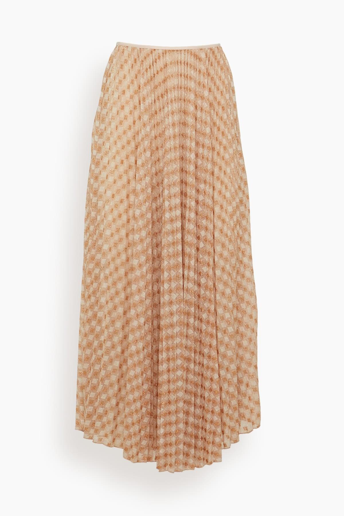 Diamond Jersey Plisse Skirt in Alba by FORTE_FORTE