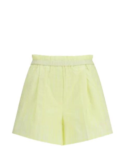 Les Fleurs embroidered shorts by FORTE_FORTE