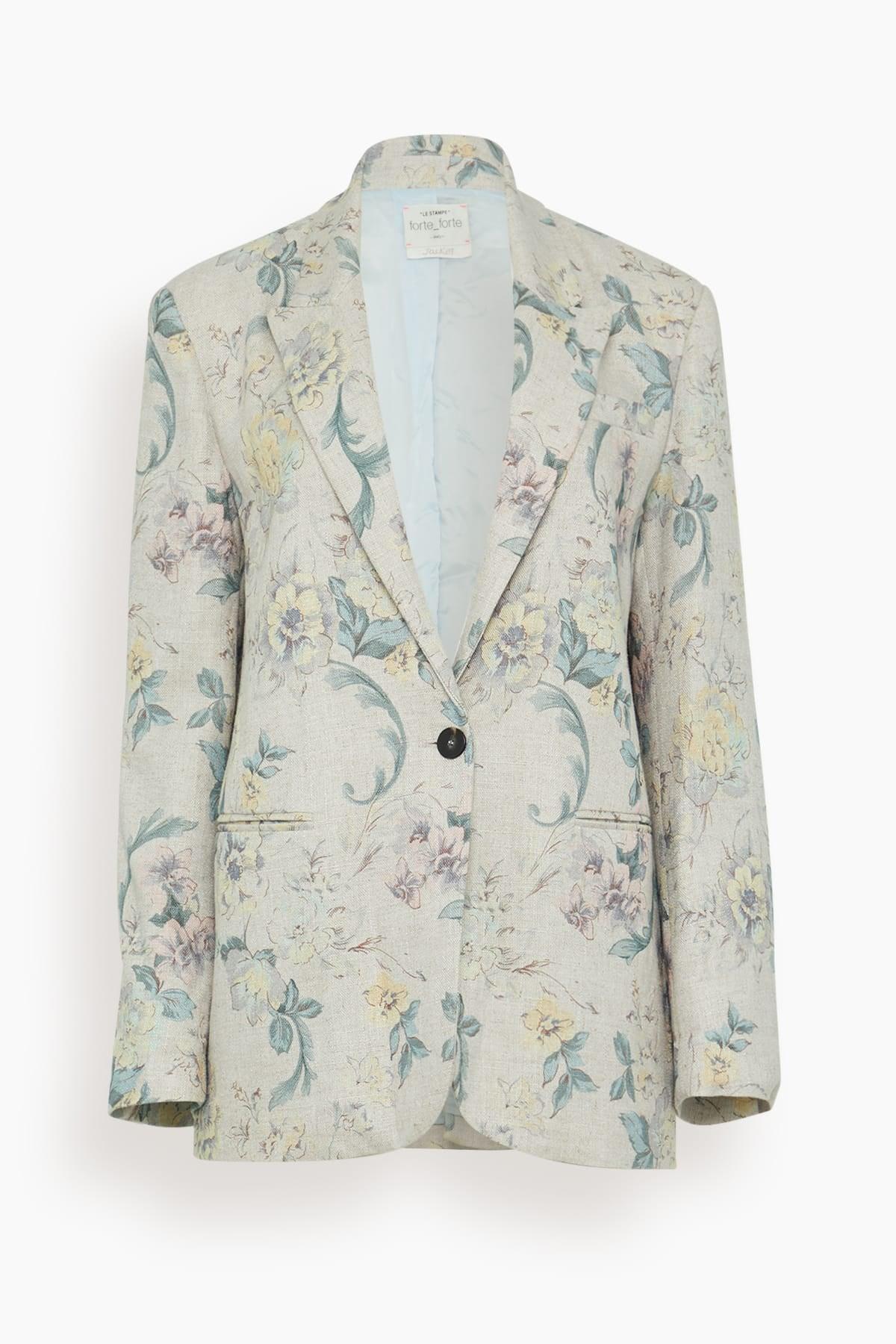 Peonia My Love Hopsack Jacket in Glicine by FORTE_FORTE