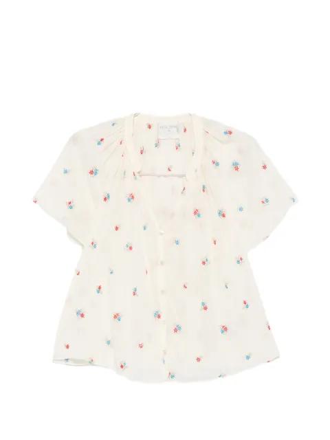 Petites Fleurs gathered blouse by FORTE_FORTE