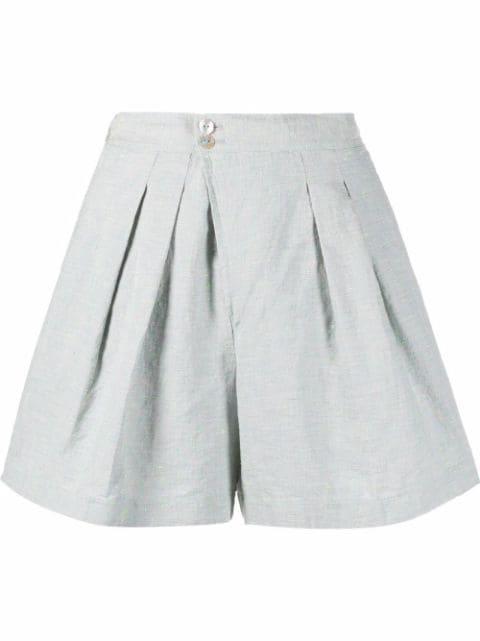 Tweed high-waisted shorts by FORTE_FORTE