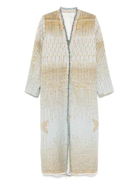 V-neck coat by FORTE_FORTE