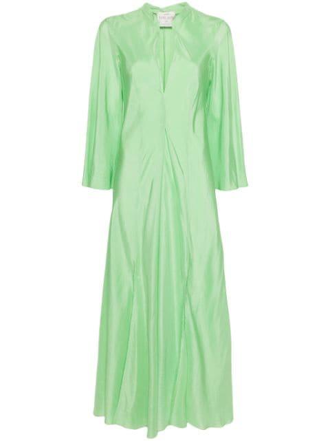 V-neck flared maxi dress by FORTE_FORTE