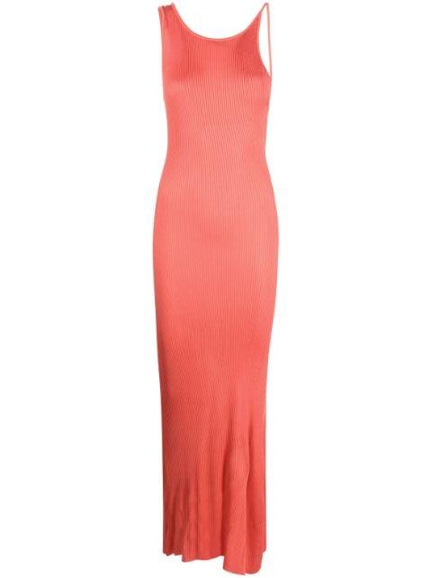 asymmetric ribbed-knit dress by FORTE_FORTE