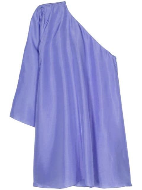asymmetric silk mini dress by FORTE_FORTE