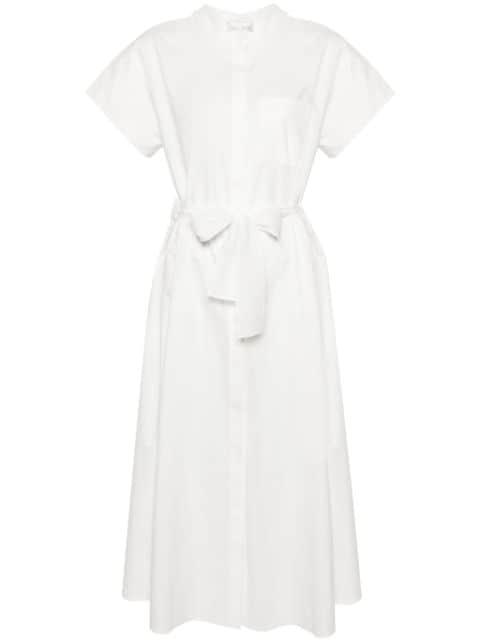 band-collar shirt maxi dress by FORTE_FORTE