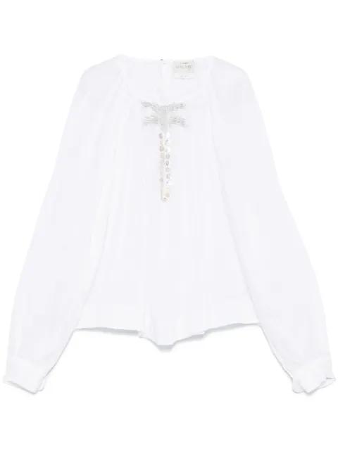 bead-detail shirt by FORTE_FORTE