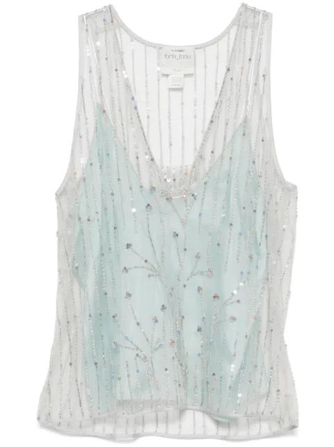 bead-embellished top by FORTE_FORTE