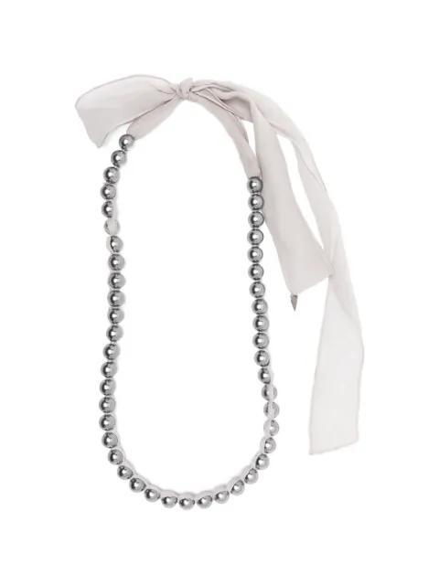 beaded-embellishment necklace by FORTE_FORTE