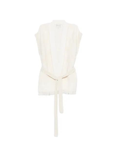 belt fringed jacket by FORTE_FORTE