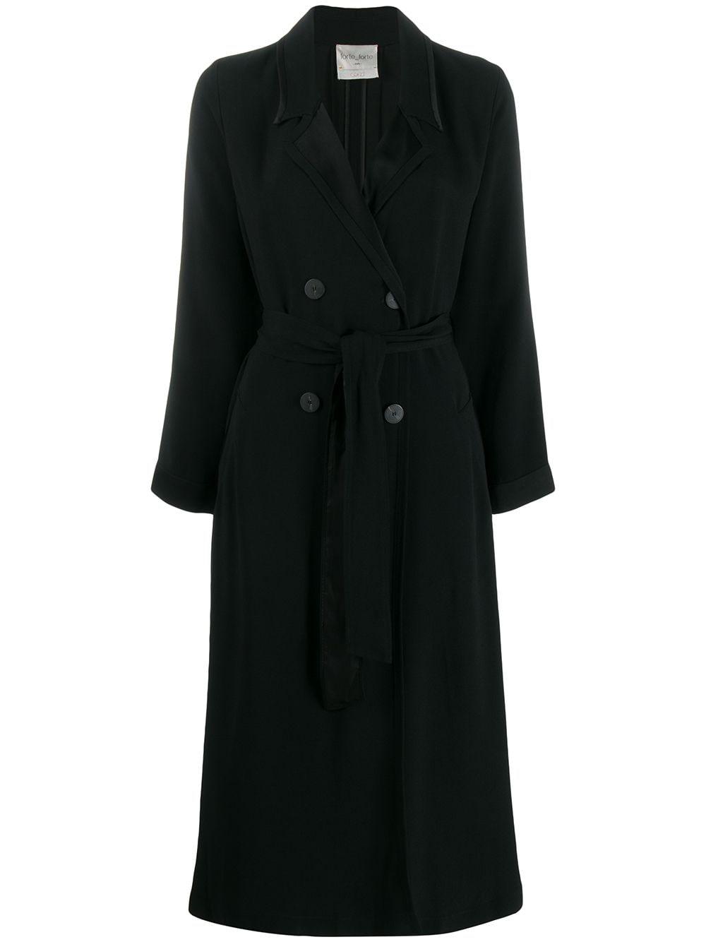 belted double breasted coat by FORTE_FORTE