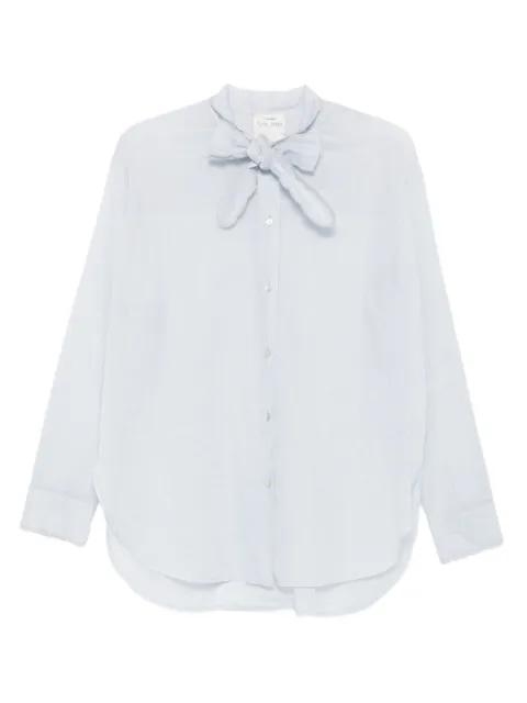 bow-collar cotton shirt by FORTE_FORTE