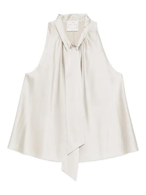 bow-tie satin top by FORTE_FORTE