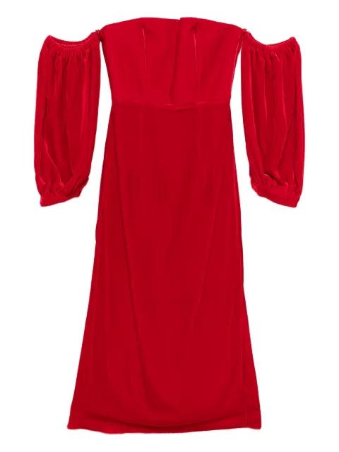 bustier puff-sleeve dress by FORTE_FORTE