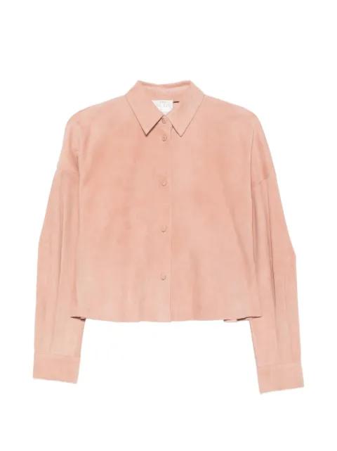 buttoned suede shirt by FORTE_FORTE