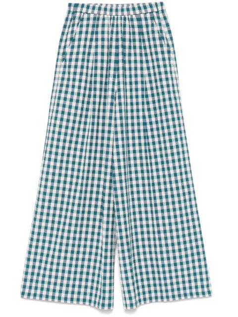 check-pattern trousers by FORTE_FORTE