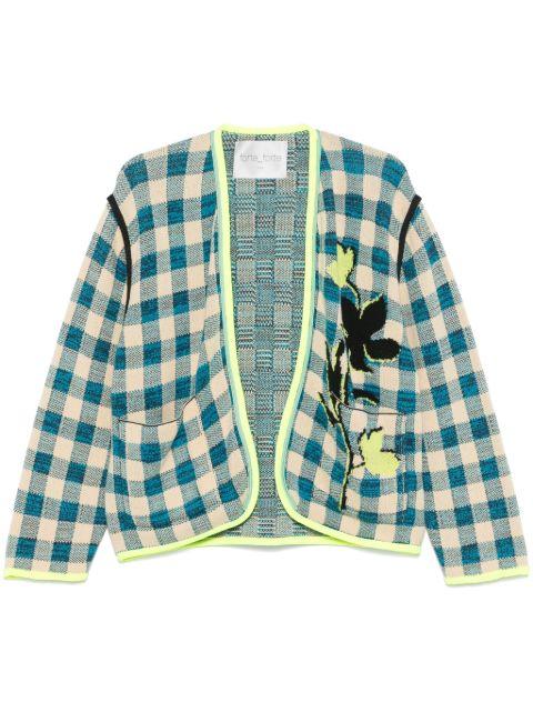 checked cardigan by FORTE_FORTE