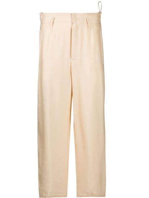 concealed-front trousers by FORTE_FORTE
