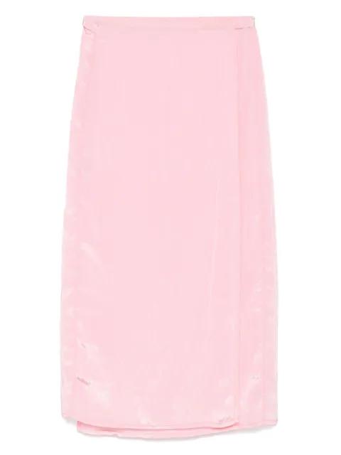 crinkled midi skirt by FORTE_FORTE