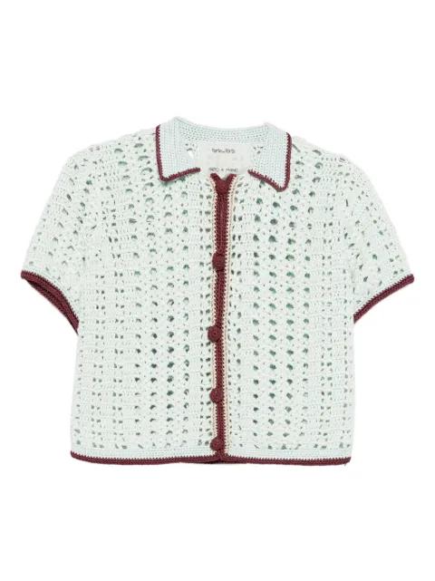 crochet buttoned shirt by FORTE_FORTE