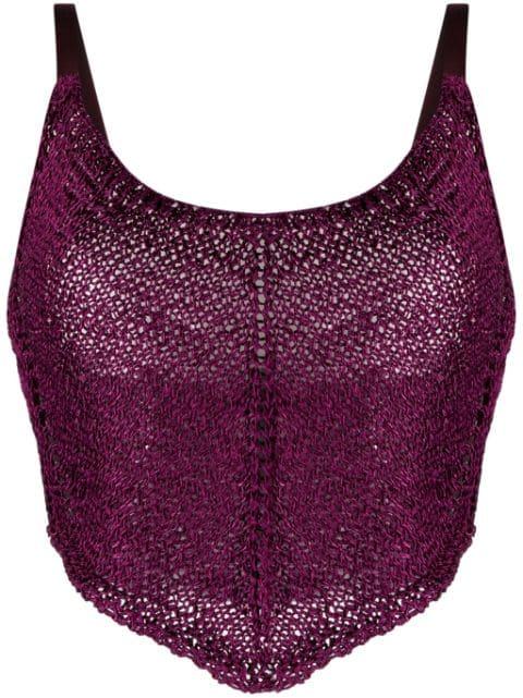 cropped crochet top by FORTE_FORTE